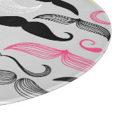 髭パターン、レトロのスタイル カッティングボード (角)