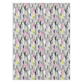 髭パターン、レトロのスタイル テーブルクロス (正面)