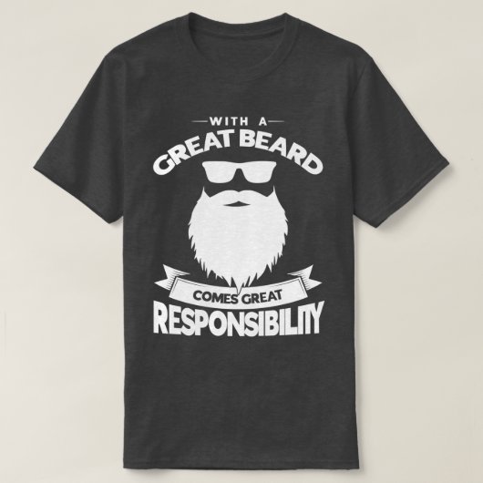 髭素晴らしの責め来で Tシャツ (デザイン正面)