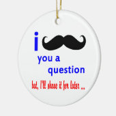 髭質問QPCテンプレート セラミックオーナメント (左)