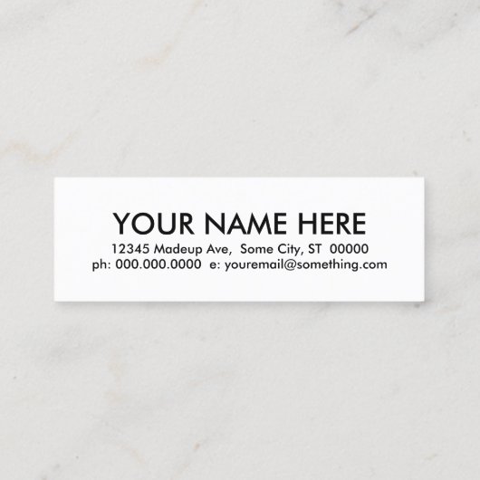 髭 スキニー名刺 (裏面)