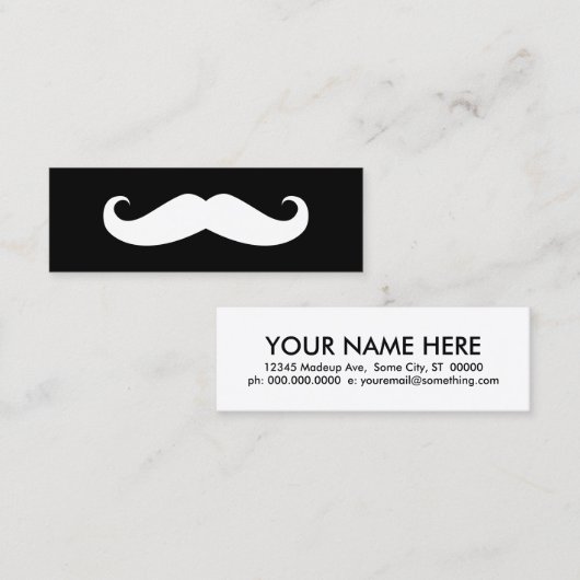 髭 スキニー名刺 (正面/裏面)