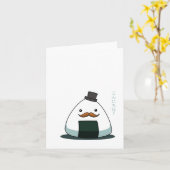 髭giriの挨拶状 カード (黄色い花)