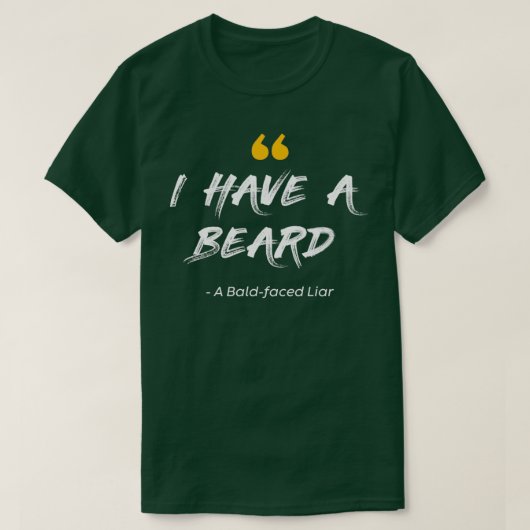 髯を生やしている Tシャツ (デザイン正面)