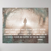 鬱病と不安 ポスター (正面)