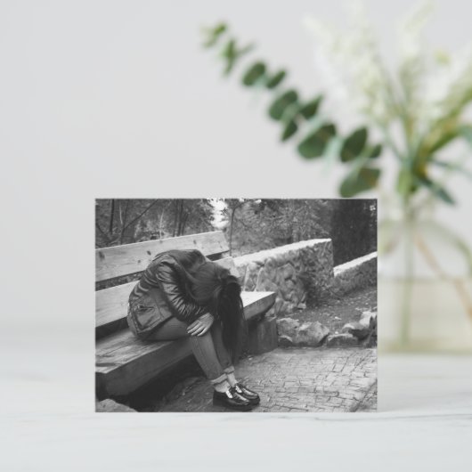 鬱病の人 ポストカード (スタンド正面)