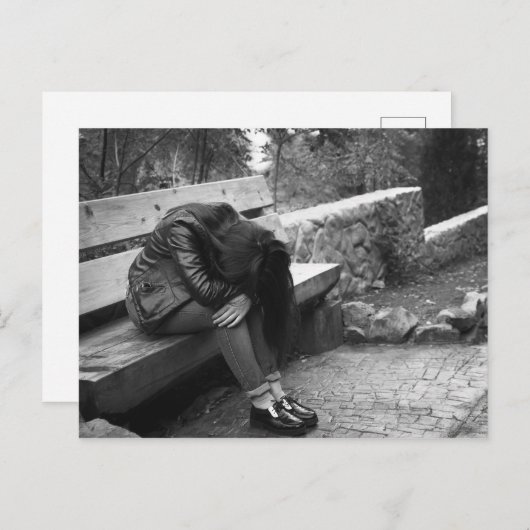 鬱病の人 ポストカード (正面/裏面)