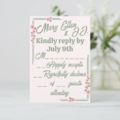 鬱病の時に色あせた花 出欠カード (スタンド正面)