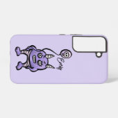 鬼おもしろい紫かわいいチムシゴスネーム SAMSUNG GALAXYケース (裏面横)