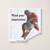 鬼が作る日本の陶芸ファンタジーバスタオル バスタオルセット (ウォッシュタオル)