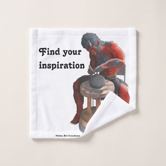 鬼が作る日本の陶芸ファンタジーバスタオル バスタオルセット (ウォッシュタオル)