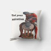 鬼が作る日本の陶芸ファンタジー装飾用クッション クッション (裏面)