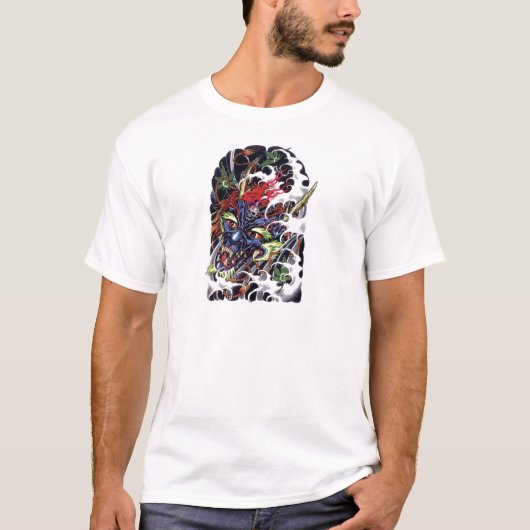 鬼と楓のタトゥーデザイン Tシャツ (正面)