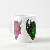 鬼のイラスト コーヒーマグカップ (正面左)