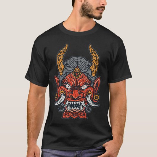 鬼のイラスト Tシャツ (正面)