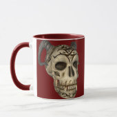 鬼のスカルのゴシックのマグ マグカップ (左)
