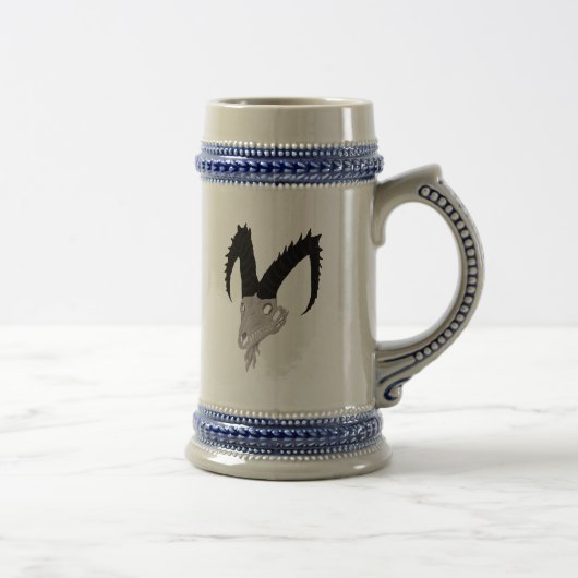 鬼のヤギのスカルのマグ ビールジョッキ (右)