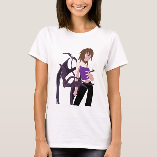 鬼の女の子 Tシャツ (正面)