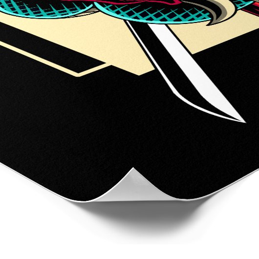 鬼の抱擁 – 鬼の仮面と蛇 ポスター (角)