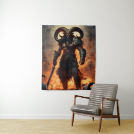 鬼の頭の怪物 タペストリー