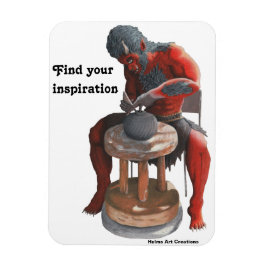 鬼ろくろ製造ポットファンタジー可撓磁石 マグネット