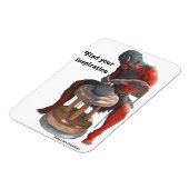 鬼ろくろ製造ポットファンタジー可撓磁石 マグネット (左側)