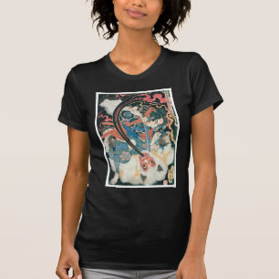 鬼を殺す武日本の士絵画古代 Tシャツ