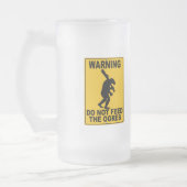 鬼を食べ物を与えないで下さい フロストグラスビールジョッキ (左)