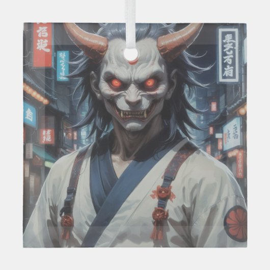 鬼侍 ガラスオーナメント (正面)