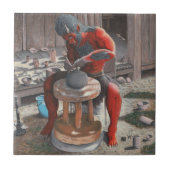 鬼回転陶器の車輪のファンタジーのセラミックタイル タイル (正面)