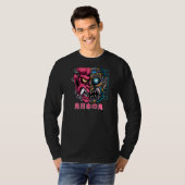 鬼日本の仮面サイボーグ悪魔ジャパン民俗色 Tシャツ (正面フル)