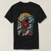 鬼日本の仮面 Tシャツ (デザイン正面)