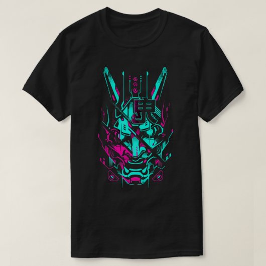 鬼日本の原宿歌舞伎妖怪鬼顔面 Tシャツ (デザイン正面)