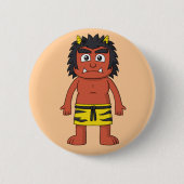 鬼日本の妖怪 缶バッジ (正面)