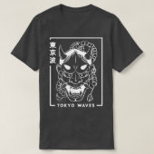 鬼日本の般若鬼描面 Tシャツ (デザイン正面)