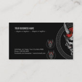 鬼日本の面 名刺 (裏面)