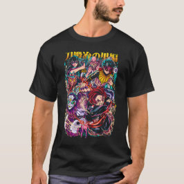 鬼滅の刃柱と鬼の激闘アート Tシャツ