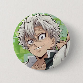 鬼滅の刃 不死川実弥 ブローチ 缶バッジ