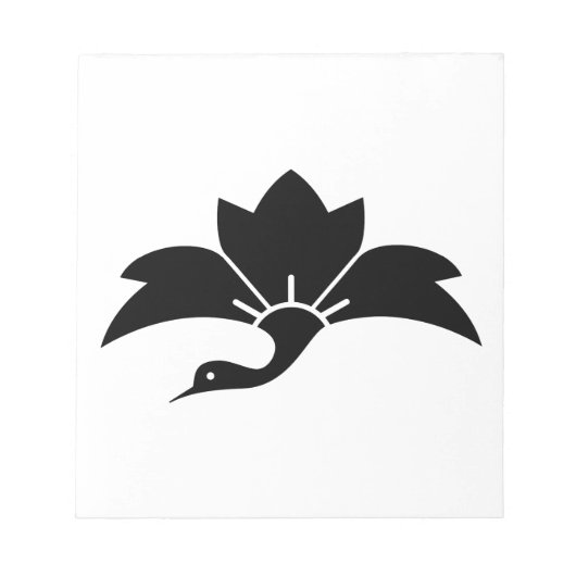 鬼花菱鶴 ノートパッド (正面)