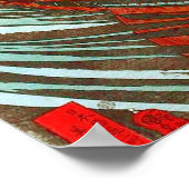 鬼若丸の鯉退治,国芳 Monster Carp, Kuniyoshi, Ukiyo-e ポスター (角)