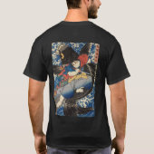 鬼若丸,国芳，鬼若丸，国芳，浮世絵 Tシャツ (裏面)