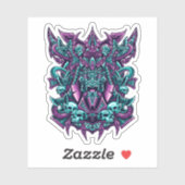 鬼面とスカル シール (シート)