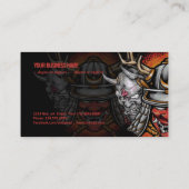 鬼面の侍の兜 名刺 (裏面)