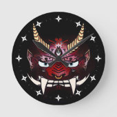 鬼音 ラウンド壁時計 (正面)