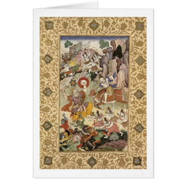 鬼Andhaka、c.1585-90を殺すShiva (正面)