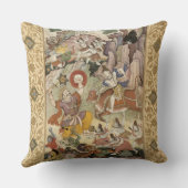 鬼Andhaka、c.1585-90を殺すShiva クッション (裏面)