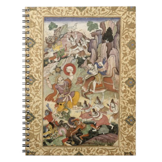 鬼Andhaka、c.1585-90を殺すShiva ノートブック (正面)
