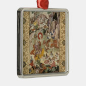 鬼Andhaka、c.1585-90を殺すShiva メタルオーナメント (右)