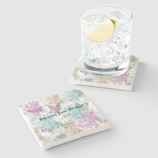 魂から湧き出る喜び ストーンコースター (横)