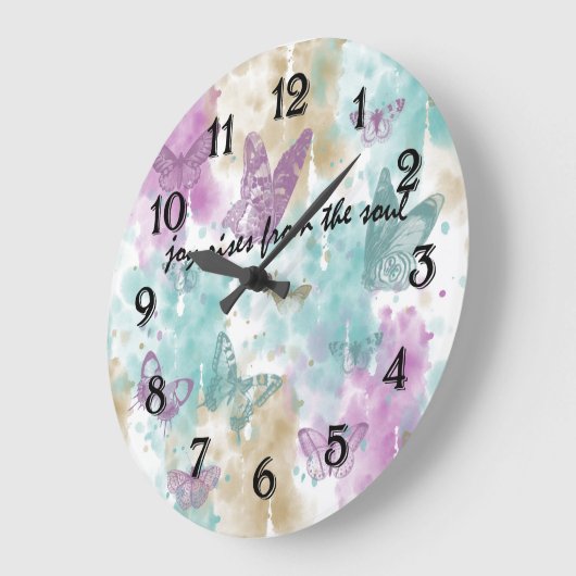 魂から湧き出る喜び ラージ壁時計 (傾斜)